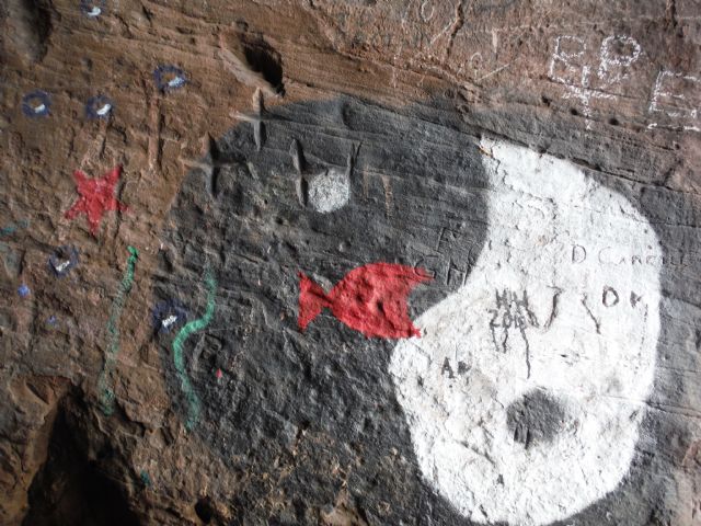 Caiplie caves crosses plus ying and yang